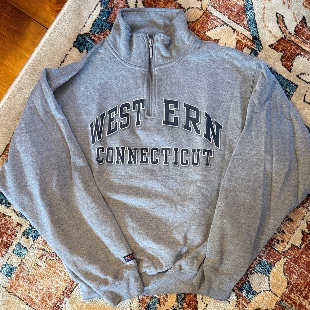 Vintage Jansport WestConn 3/4 Zip Gray Women’s Size Small